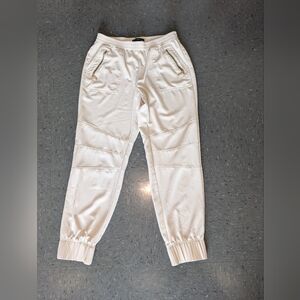 Black Label By Chico's Cream Elastic Waist Pants Size 0